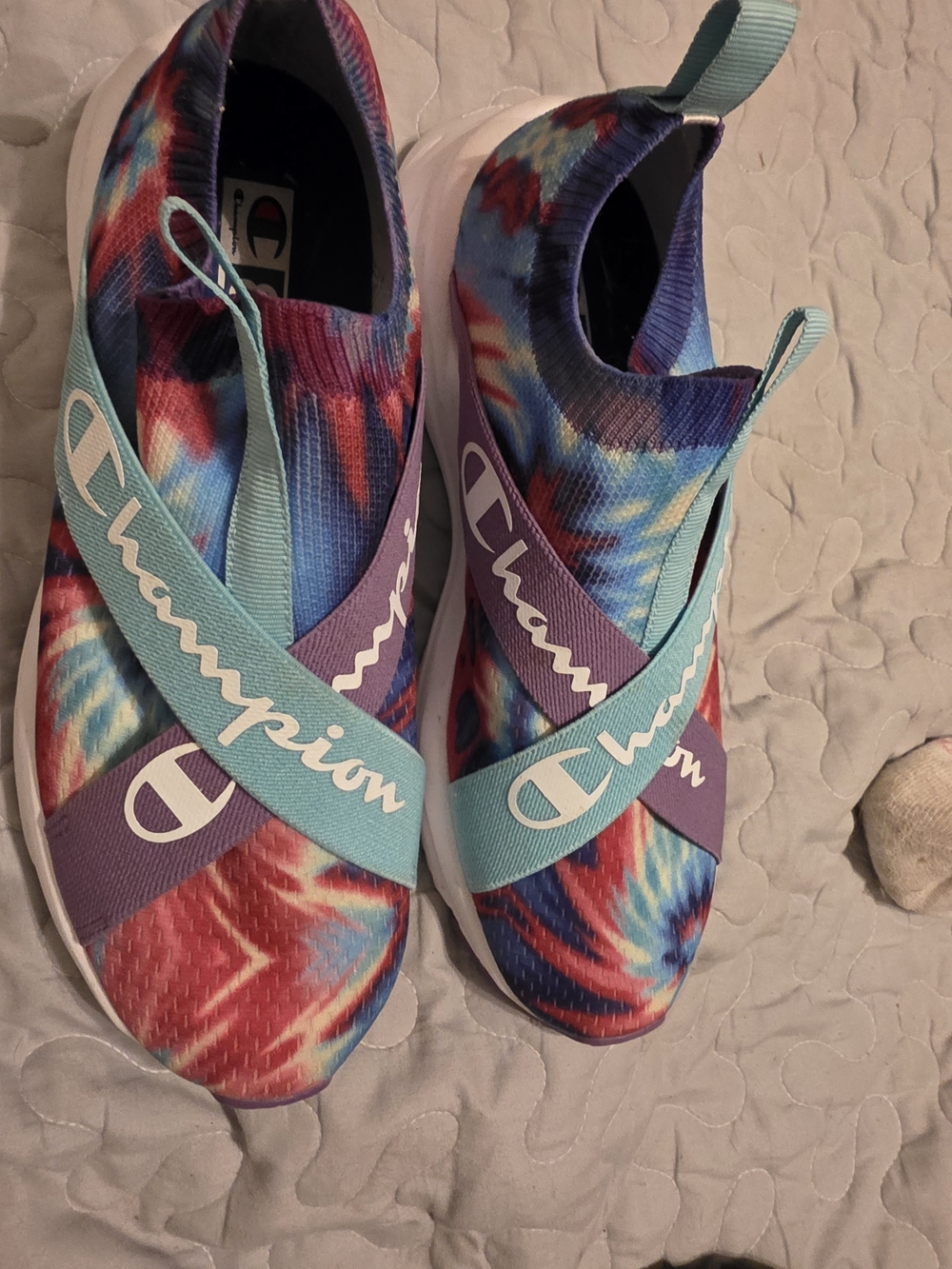 Champion Women's Multicolor Tie-Dye Slip-On Athletic Sneakers